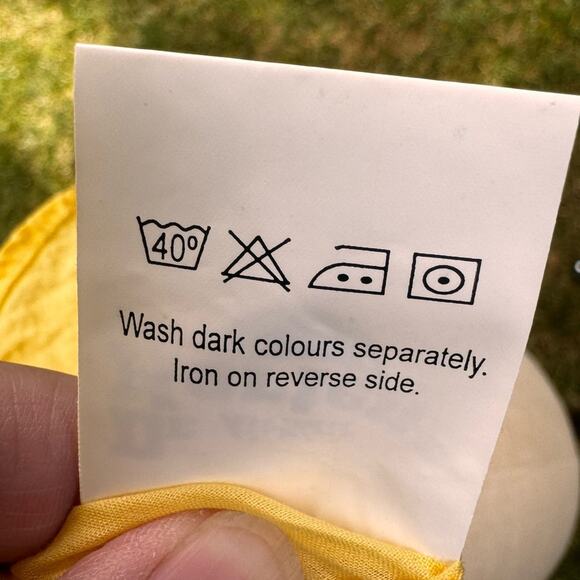 Dr. Martens Button Down Yellow Voile Sheer Shirt Women's Size Small - Picture 8 of 12